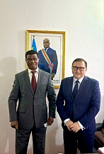 Rencontre avec S.E.M. Justin INZUN KAKIAK, Ambassadeur de la République Démocratique du Congo en République du Congo