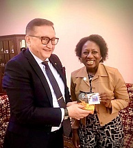 Rencontre avec S.E.Mme Laura SUAREZ, Ambassadeur de la République Bolivarienne de Venezuela en République du Congo 