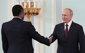 Встреча Президента Российской Федерации В.В.Путина и Президента Республики Конго Д.Сассу-Нгессо, Санкт-Петербург, 29 июля 2023 г. (фотоотчет)